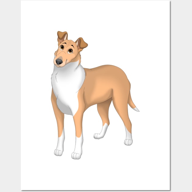 Sable Smooth Collie Dog Wall Art by millersye